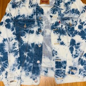 Levi’s Tie Dyed Blue Cloud Denim Jacket